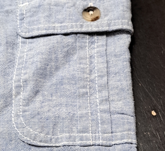 NWOT Caffe' Marrekesh Chambrey Linen Blend Cropped  Pants    Size M - Picture 9 of 11